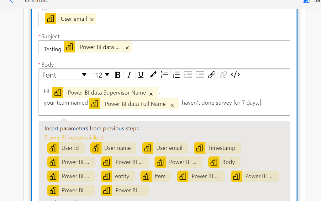 Power BI Automate And Powwer BI - Sending Email - Microsoft Fabric ...