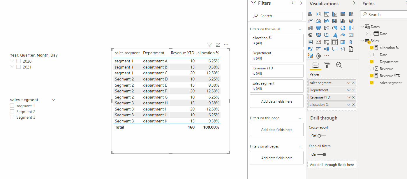 Solved: calculate % of total with filters on them - Microsoft Fabric ...
