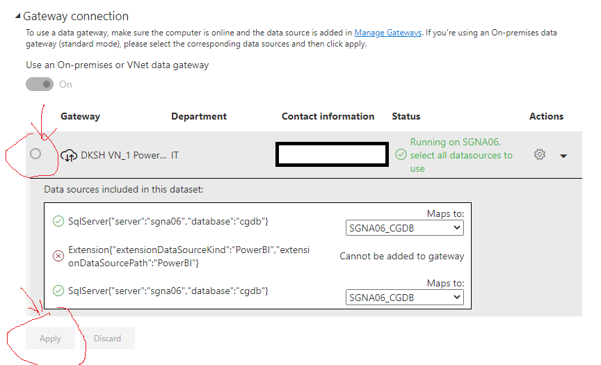 Solved: Cannot apply gateway in premium Power BI - Microsoft Fabric ...