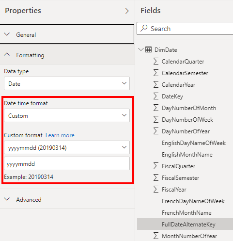 Format Date in Direct Query mode - Microsoft Fabric Community