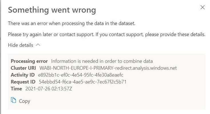 Problem with report refresh - Microsoft Fabric Community