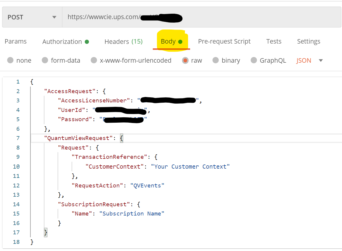 How can I insert an API Body when connecting to AP... - Microsoft ...