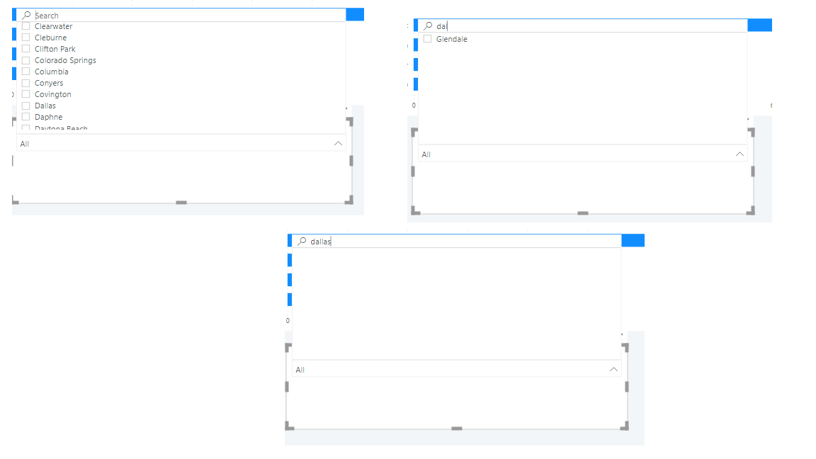 Slicer Dropdown Search filter not working properly - Microsoft Fabric ...