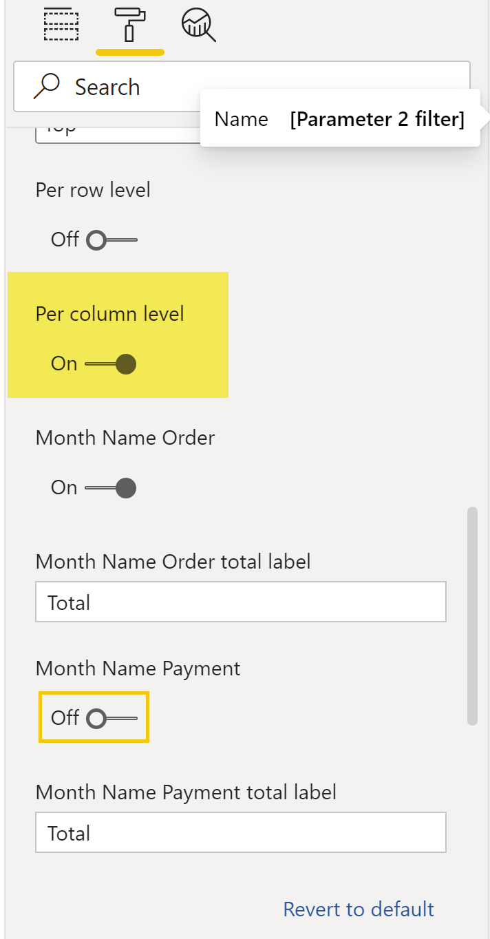 Solved: How to get the total value at the end in matrix ta ...