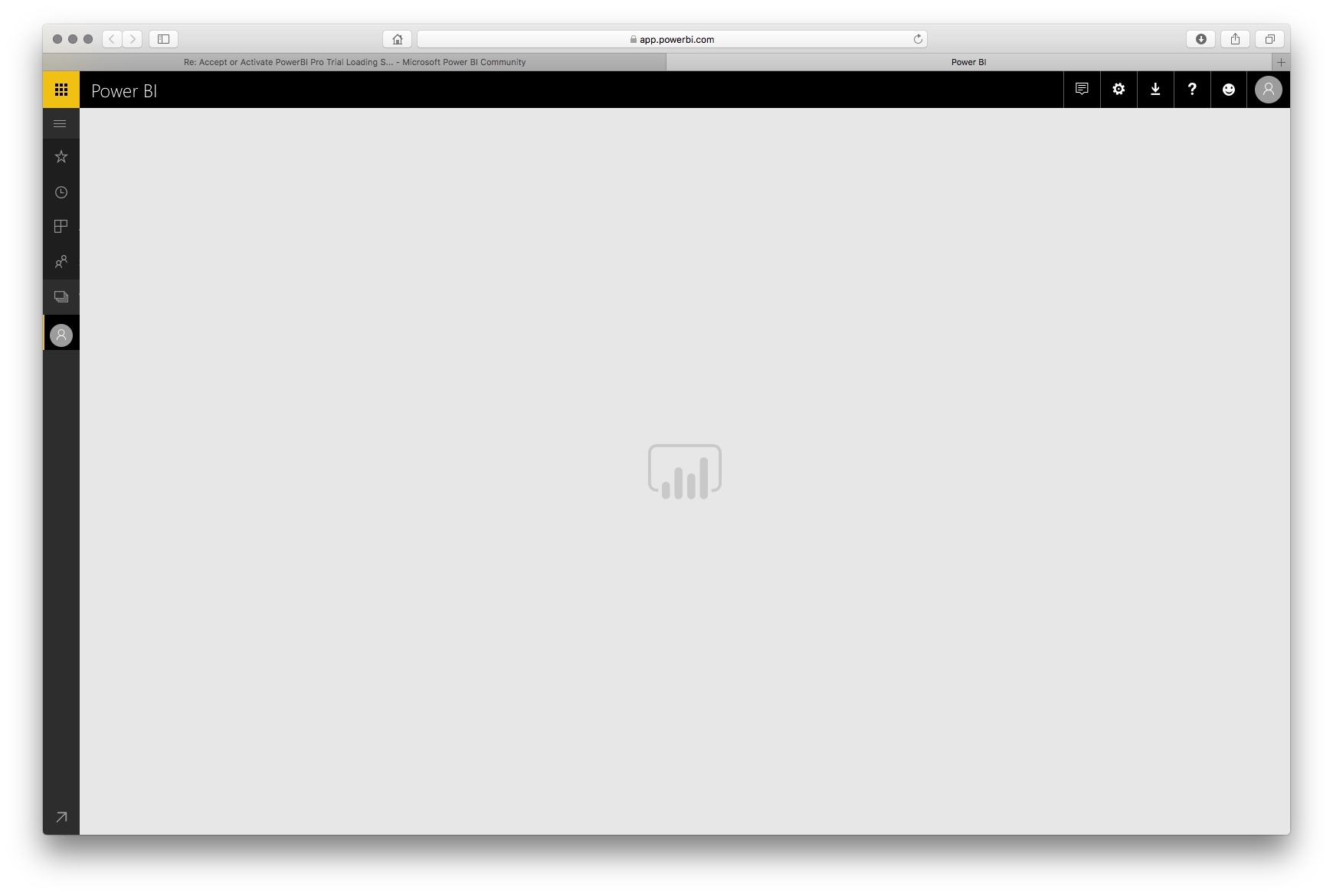 Solved: Accept or Activate PowerBI Pro Trial Loading Scree ...