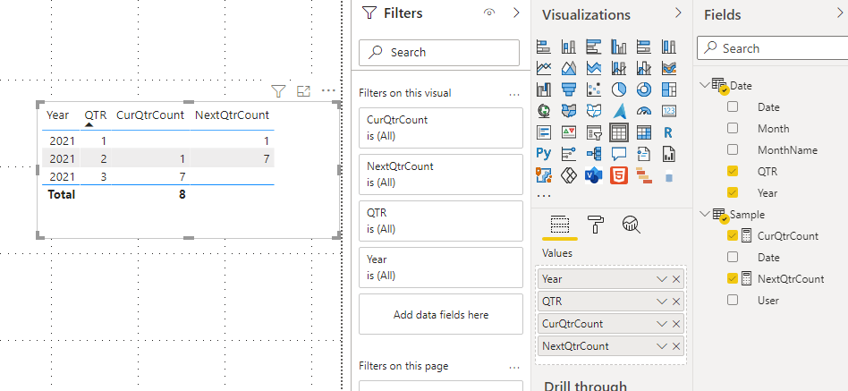 Solved: Display Next Quarter Records in the Table - Microsoft Fabric ...