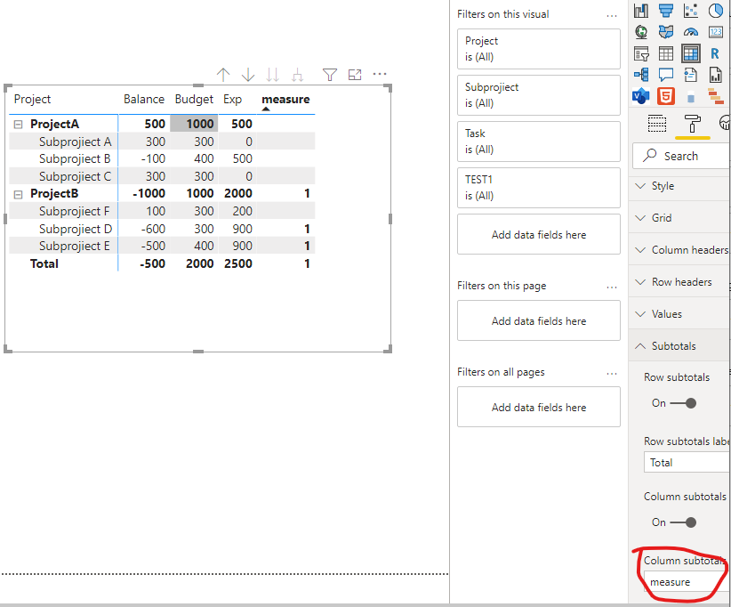 Solved: Filtering a matrix using a measure - Microsoft Fabric Community