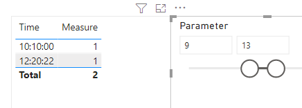 Solved: Time in slicer - Microsoft Fabric Community