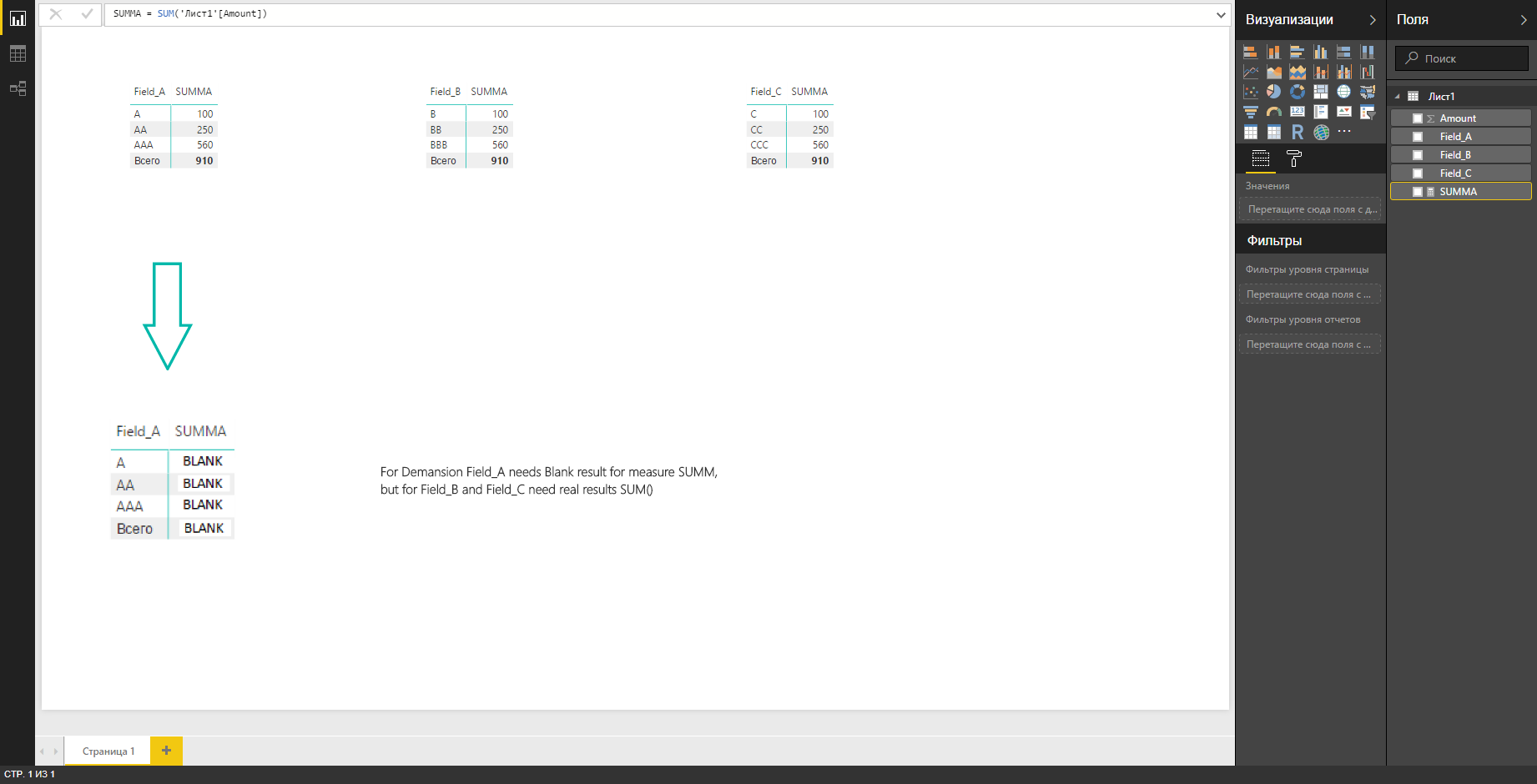 How to calculate measure only for come dimantions - Microsoft Fabric ...