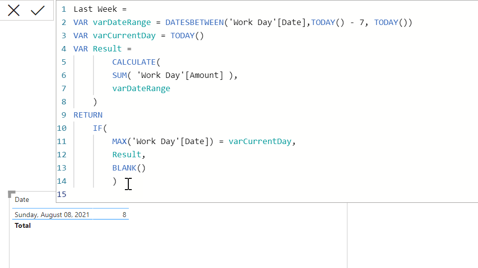 Solved: Calculate sum of the last 7 days - Microsoft Fabric Community