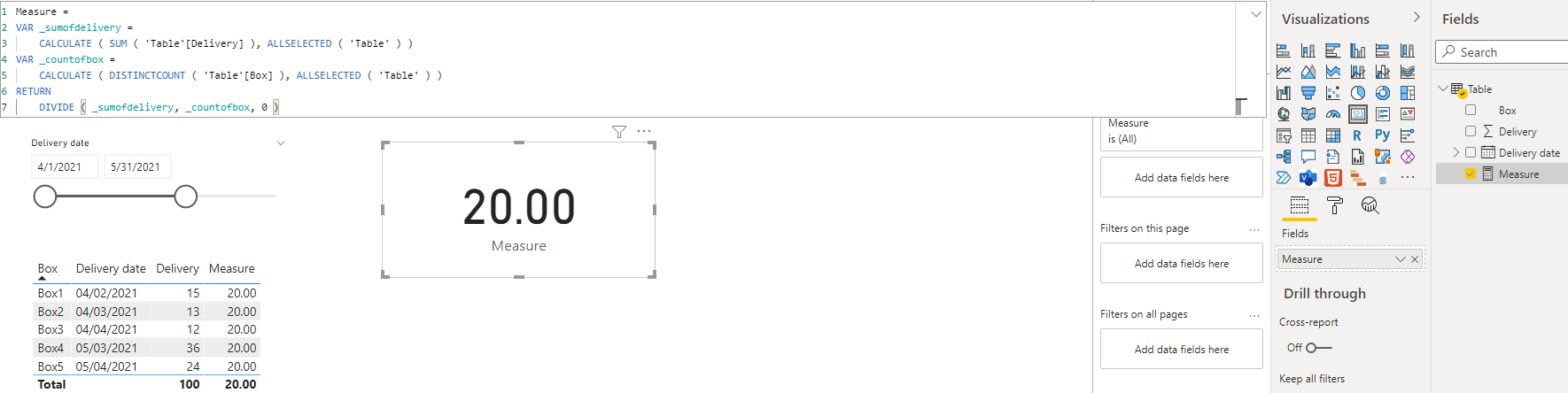 Solved Dividing with a count Microsoft Fabric Community