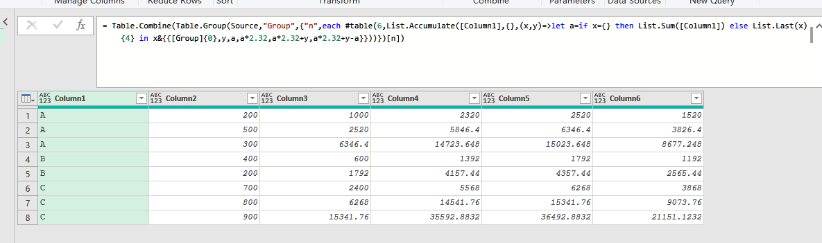 Solved: Calculate row step like Excel - Microsoft Fabric Community