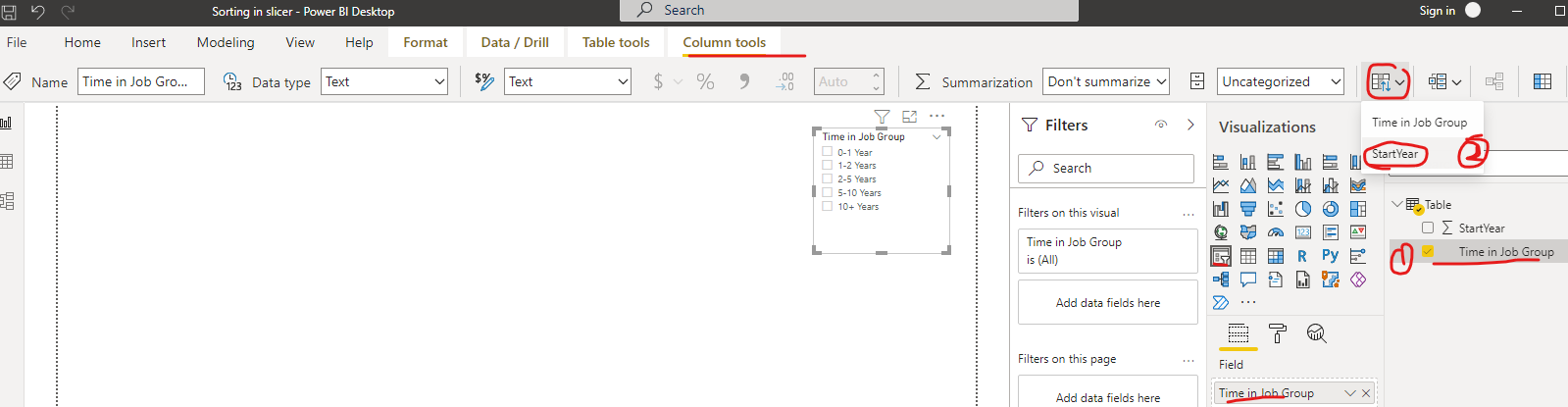 Solved: Sorting in slicer - Microsoft Fabric Community