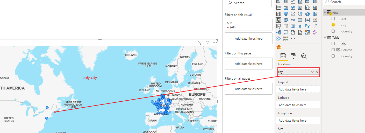 Bing map not correctly filtered on one country - Microsoft Fabric Community