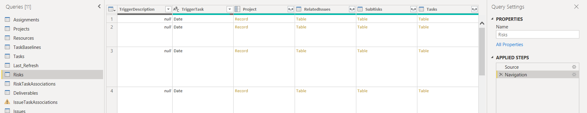 PWA oData Risks table (sharepoint list) not showin... - Microsoft ...