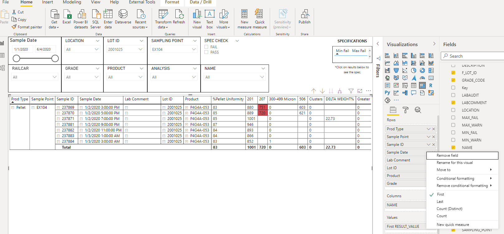 Solved: Average Rows in Matrix when some Columns are Text - Microsoft ...