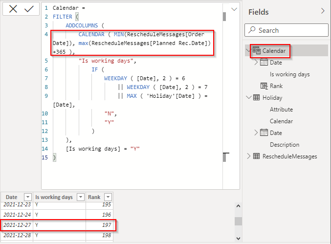 Solved: How to Calculate a new date using a Calendar table - Microsoft ...