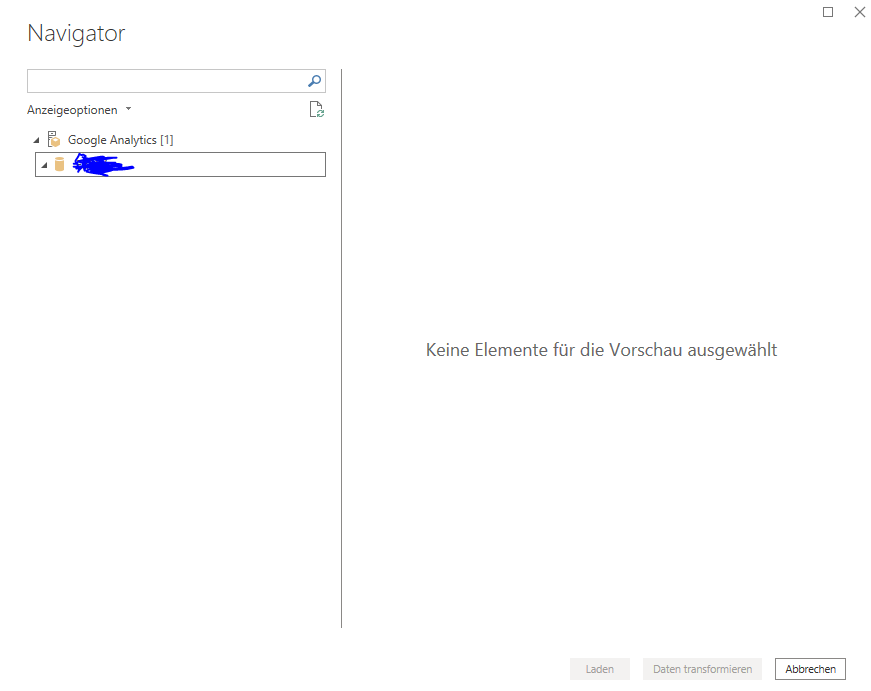 Google Analytics no data preview - Microsoft Fabric Community