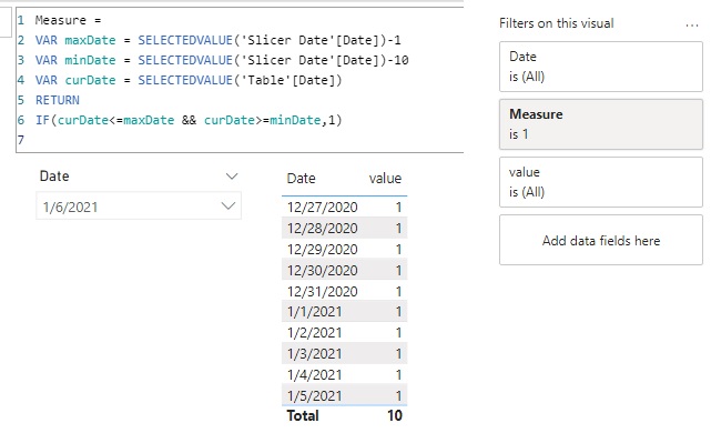 Solved: Choose specific dates based on filters - Microsoft Fabric Community