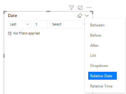 Solved: How to make Last Day/Week/Month data filter - Microsoft Fabric ...