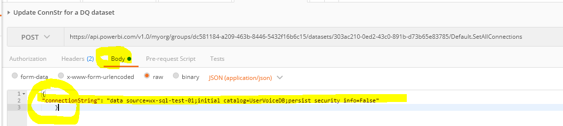 Solved: Power BI Rest API - Update All Connections? - Microsoft Fabric ...