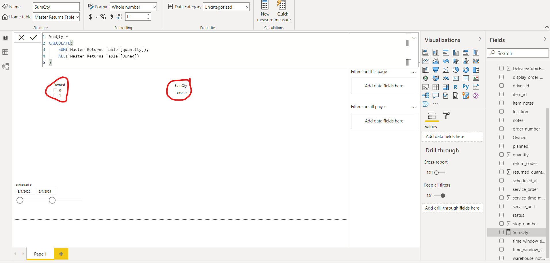 All() not working properly - Microsoft Fabric Community