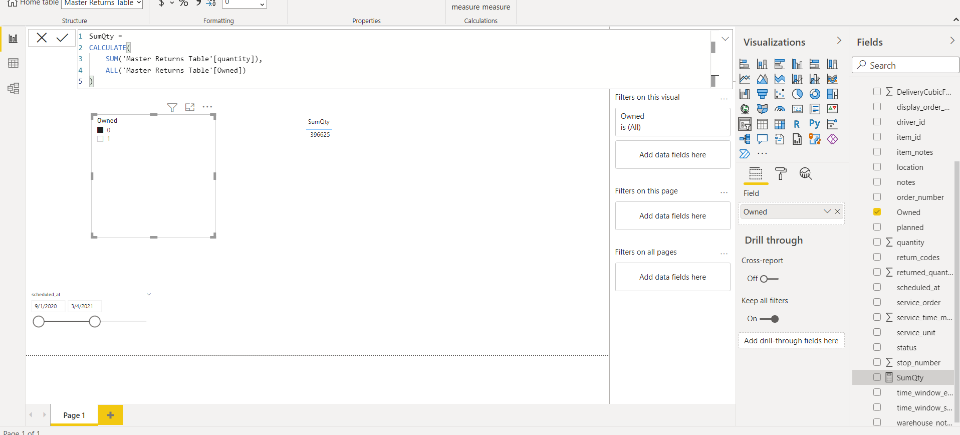 All() not working properly - Microsoft Fabric Community