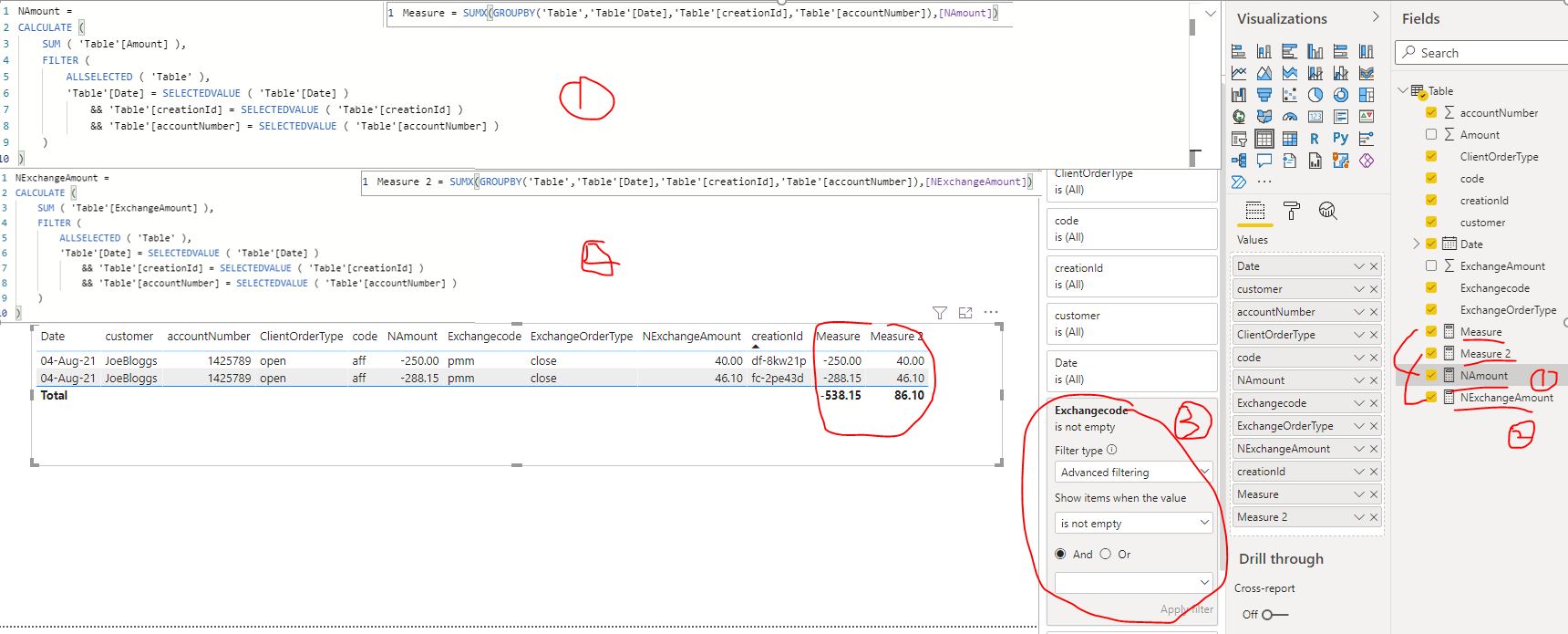 Solved: How to add different values from different rows th ...