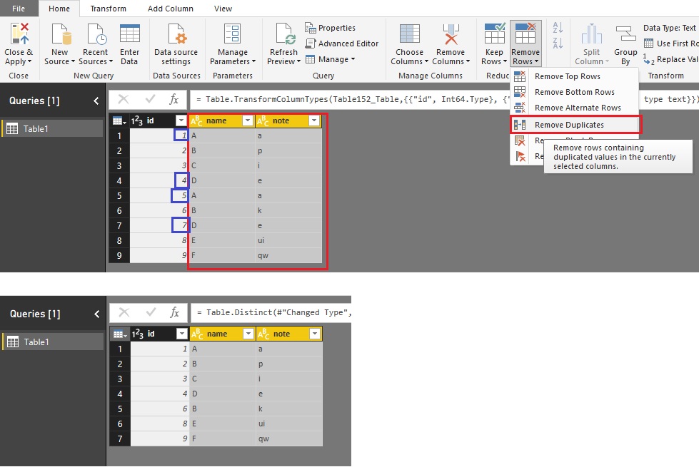 Removing rows in Power BI - Microsoft Fabric Community