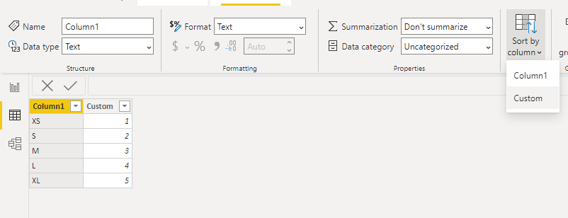 Solved: Custom Sort Order Issues - Microsoft Fabric Community