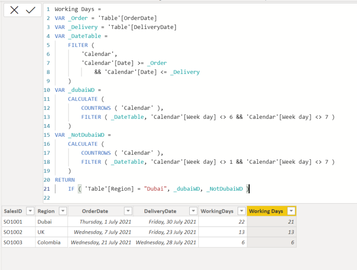 How to calculate working days - Microsoft Fabric Community