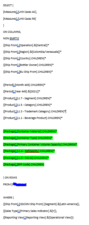 How to convert MDX code to DAX code using import c... - Microsoft ...