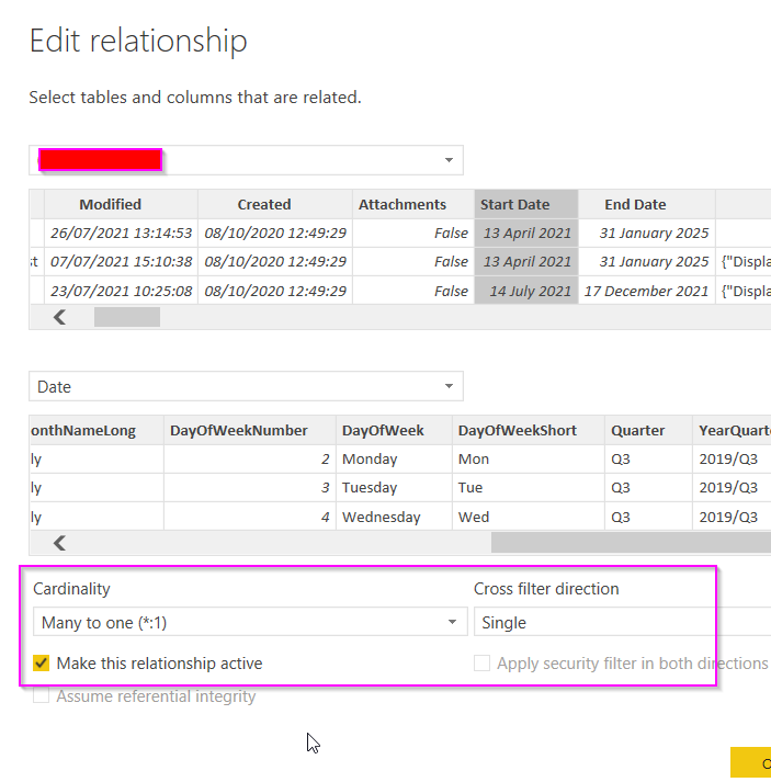 Common slicer for multiple date table - Microsoft Fabric Community