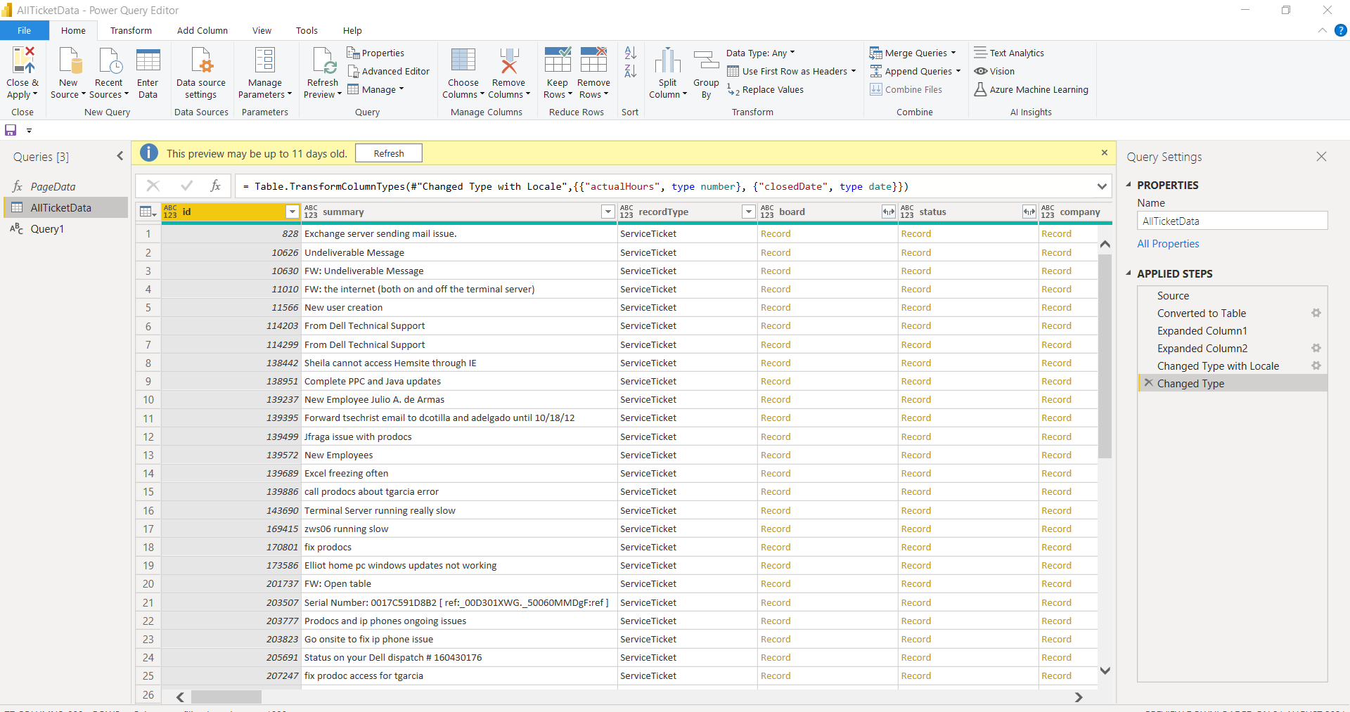 Cannot convert value null to type List - Microsoft Fabric Community