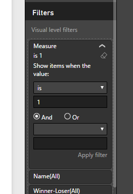 Solved: results of a measure use in a slicer - Microsoft Fabric Community