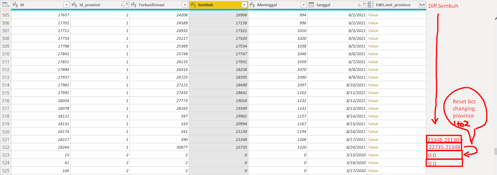 Calculate Daily Differences Based on Dates and Cha... - Microsoft ...
