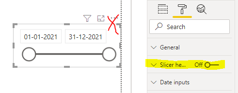 Solved: Slicer missing down arrow - Microsoft Fabric Community