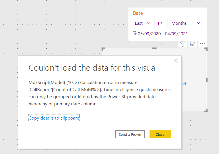 Month over Month - Error - Microsoft Fabric Community