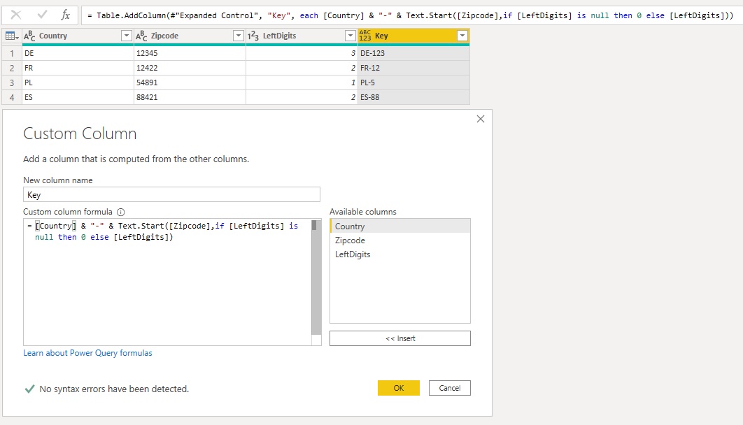 Solved: creating a key based on another column's value - Microsoft ...