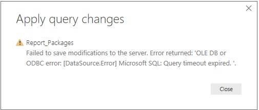 Solved: "Apply Query Changes" takes long time - Microsoft Fabric Community