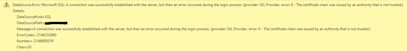 SQL Server Connection Error - Microsoft Fabric Community