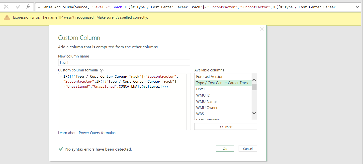 Solved: Costume formula issue in Editor - Microsoft Fabric Community