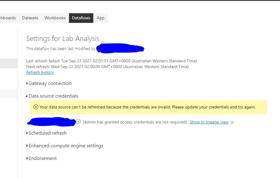 Password resets caused Data Refresh Issues - Microsoft Fabric Community