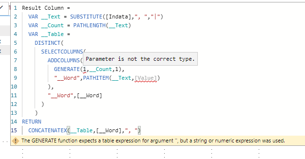 Solved: Remove reoccurring text elements in column (text) - Microsoft ...