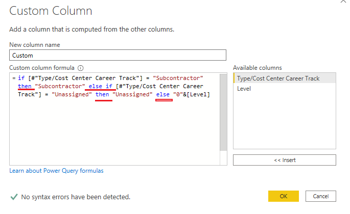 Solved: Costume formula issue in Editor - Microsoft Fabric Community