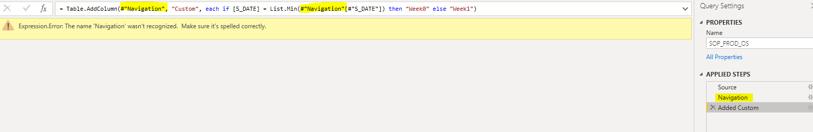Solved: Error on MIN function while creating custom column - Microsoft ...