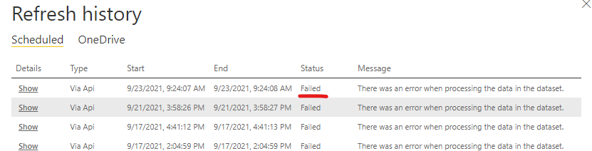 Refresh dataset with API and failure notification - Microsoft Fabric ...