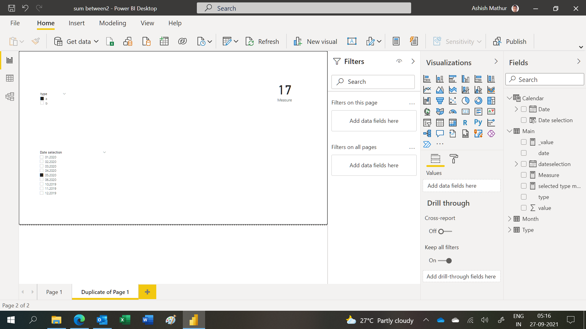 Solved: Sum between two months - Microsoft Fabric Community