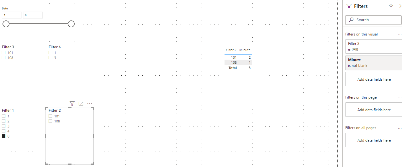 Cross filter function not working for multiple vis... - Microsoft ...