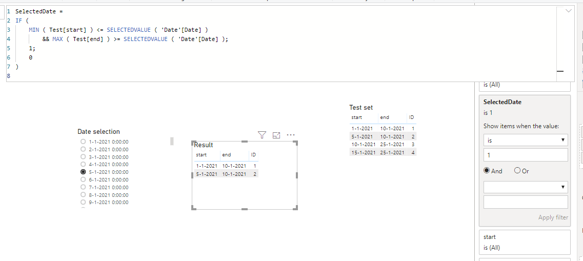 Solved: Filter based on date range - Microsoft Fabric Community